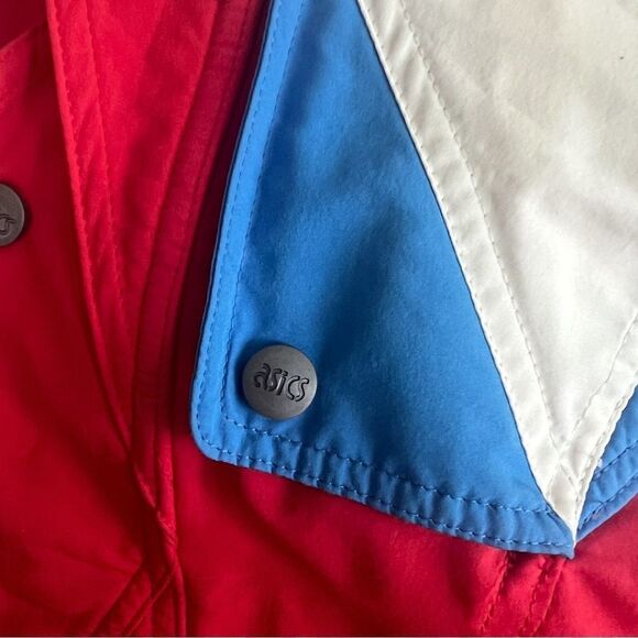 ASICS 80s Vintage Ski Jacket, Red and Blue Colour Block, Medium - Picture 8 of 11